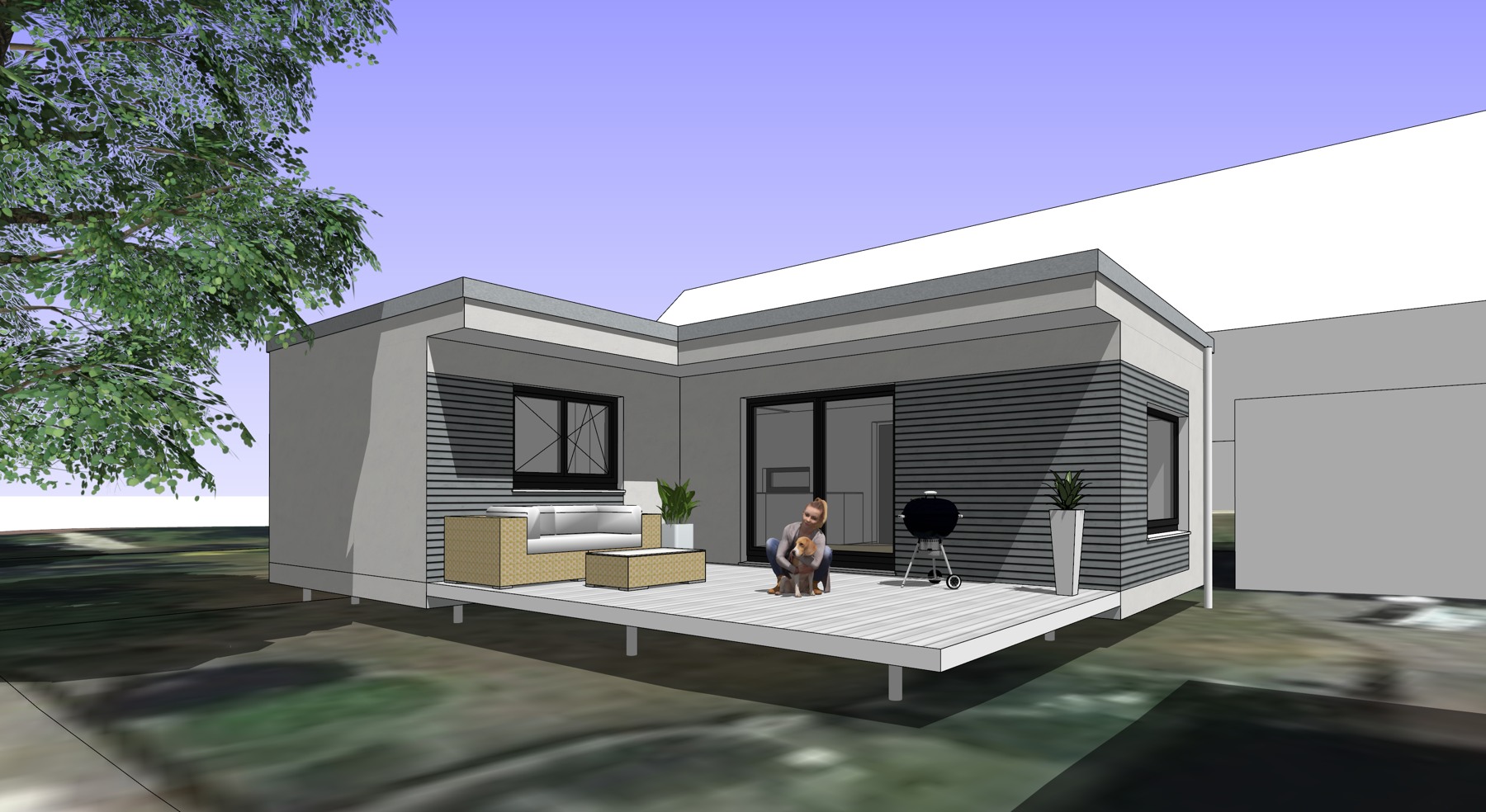 Tinyhouse mit Terrasse